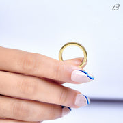 East West Baguette Cut Moissanite Bezel Set Full Eternity Wedding Band