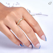 East West Baguette Cut Moissanite Bezel Set Full Eternity Wedding Band