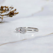 Marquise Cut Lab Grown Diamond East To West Horizontal Solitaire Engagement Ring