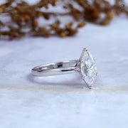 Marquise Cut Lab Grown Diamond Solitaire 6 Prong Set Engagement Ring