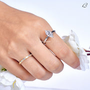 Marquise Cut Lab Grown Diamond Solitaire 6 Prong Set Engagement Ring